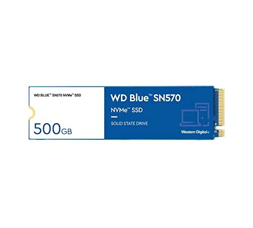 Western Digital Blue SN570 500GB - NVMe SSD, hasta 3500MB/s en lectura