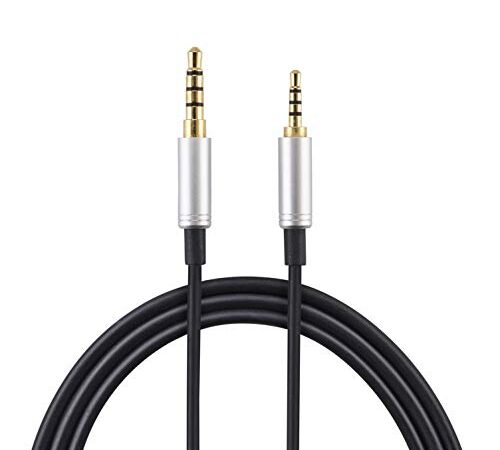 AGS - Cable de audio para auriculares Bose QuietComfort 35 / QC35 y QC35 II, color negro