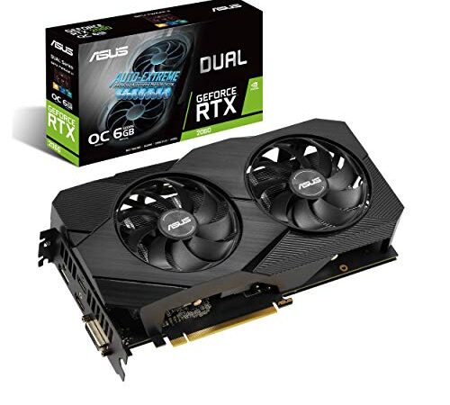 ASUS Dual EVO Gaming GeForce RTX 2060 OC Edition 6GB GDDR6 con la Nueva Arquitectura de GPU NVIDIA Turing™ DUAL-RTX2060-O6G-EVO