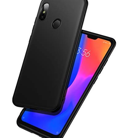 LAYJOY Funda Xiaomi Mi A2 Lite, Carcasa Ligera Silicona Suave TPU Gel Bumper Case de Protectora Antideslizante, Anti-Golpes Cover Caso para Xiaomi Mi A2 Lite (2018) 5.84"-Negro