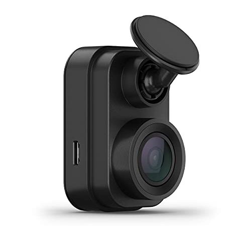 Garmin Dash CAM Mini 2 - Cámara Delantera para Coche de 2.1 MP Que graba a 1080 píxeles y 140 Grados, Detector de incidentes y Modo vehículo aparcado