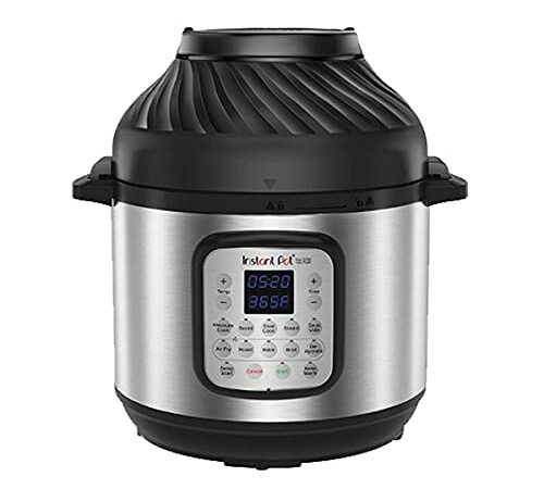 Instant Pot Duo Crisp + Air Fryer 5.7L Multicooker 11 en 1 Cocina a presión, saltea, cocina al vapor, cocina a fuego lento, sousvides, calienta, fríe al aire, asa, hornea, asa y deshidrata