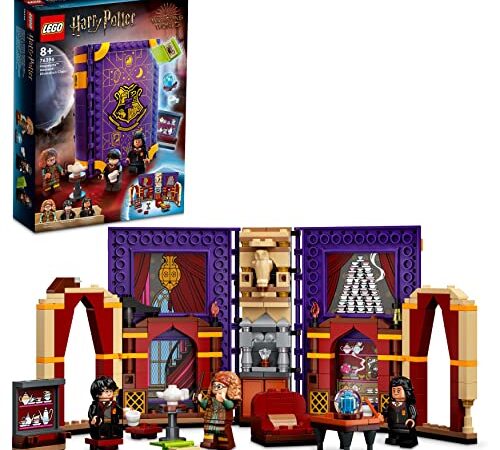 LEGO 76396 Harry Potter Momento Hogwarts: Clase de Adivinación, Juguete Portátil en Forma de Libro con Mini Figuras de Película, Regalos Niños 8 años