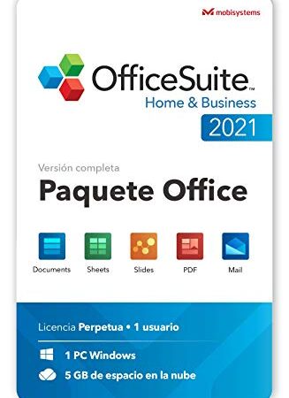 OfficeSuite Home & Business 2021 - Licencia de Por Vida - Documents, Sheets, Slides, PDF, Mail & Calendar para Windows