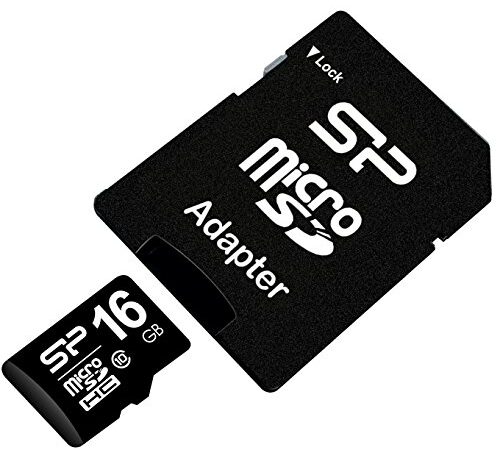 Silicon Power Tarjeta de memoria MicroSD SDHC 16 GB, Clase 10, con Adaptador, hasta 40 MB/s Lectura