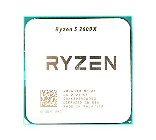 WIPP Ryzen 5 260 0X r5 2600x 3.6 g Hz de Seis núcleos Doce Hilo 9 CPU 5W Socket del procesador AM4