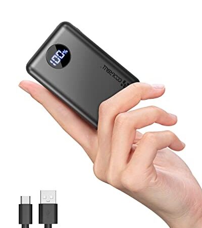 Coolreall Bateria Externa Carga Rapida 20000mAh, Mini Power Bank 22.5W PD & QC 4.0, Cargador Portatil 3A (USB C Input/Output) LED Compatible con iPhone Samsung Xiaomi Huawei iPad etc [2022Versión]