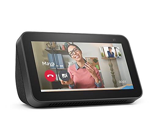 Echo Show 5 (2.ª generación, modelo de 2021) | Pantalla inteligente con Alexa y cámara de 2 MP | Antracita