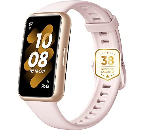 HUAWEI Band 7 Smartwatch,Pulsera de Actividad,Monitorización de Salud y Fitness,Pantalla Ultrafina sin Marcos,Duración de la batería de 2 semanas,96 Modos de Entrenamiento,Rosa+38 Meses de garantía