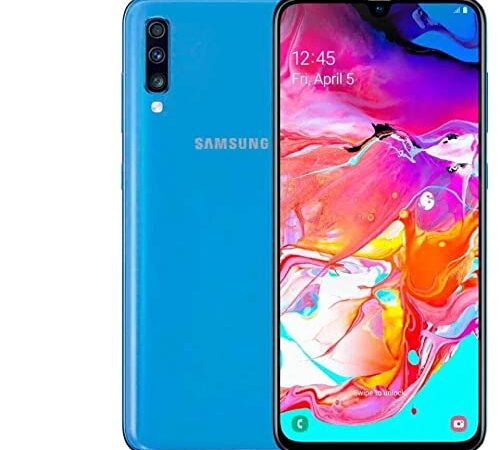 SAMSUNG Galaxy 128 GB A70 / 6 GB SM-A705M / DS 6.7" HD + Infinity-T 4G / LTE Smartphone Desbloqueado de fábrica (International Version) (Azul)