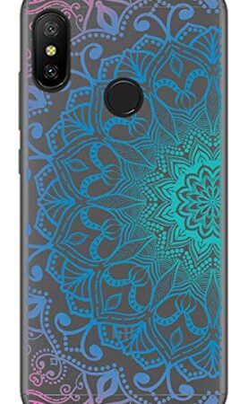 Tumundosmartphone Funda Gel Transparente para XIAOMI REDMI 6 Pro/MI A2 Lite diseño Mandala Dibujos