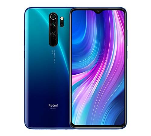 Xiaomi Redmi Note 8 Pro Teléfono, Pantalla Completa de 6.53”, Cpu Mtk Helio G90T Octa-Core, 20Mp Frontal y 64Mp Ai Cuatro Cámara Trasera Móviles (Azul, 6+64Gb)