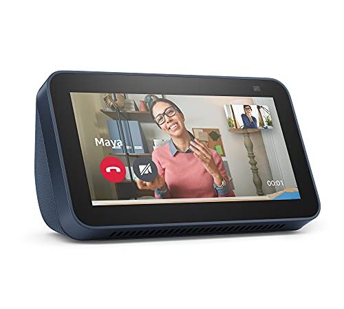 Echo Show 5 (2.ª generación, modelo de 2021) | Pantalla inteligente con Alexa y cámara de 2 MP | Azul