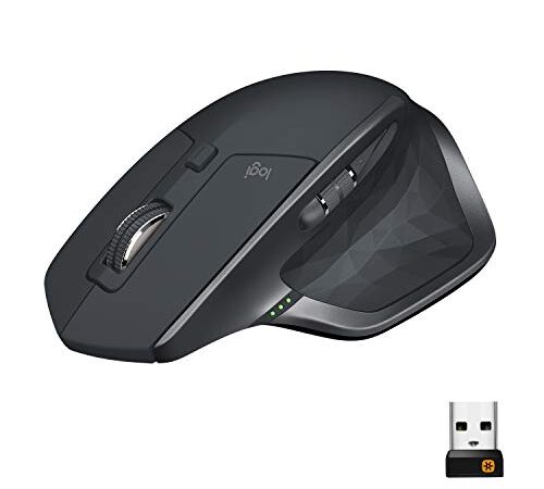 Logitech MX Master 2S - Ratón (mano derecha, IR LED, RF inalámbrica + Bluetooth, 4000 DPI, Gris, Blanco)