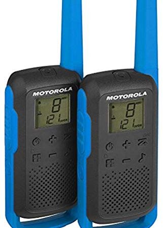 Motorola Talkabout T62 PMR, Radio de Banda ciudadana (PMR446, 16 Canales y 121 Códigos, Alcance de 8 Km, Azul