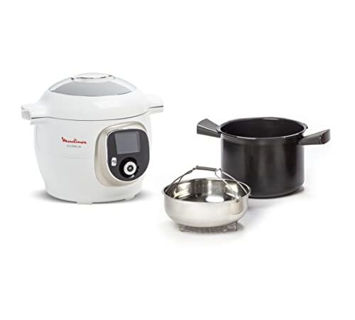 Moulinex Cookeo CE851A - Robot de Cocina, cocina alta Presión, 6 Modos Cocción, programable, 150 recetas programadas y Bol Extraíble Antiadherente con Capacidad hasta 6 raciones y fácil interfaz