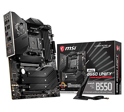 MSI MEG B550 UNIFY - Placa Base ENTHUSIAST (AMD AM4 DDR4 CF M.2 USB 3.2 Gen 2 Wi-Fi 6 HDMI ATX Gaming Motherboard)