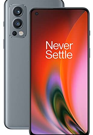 ONEPLUS Nord 2 5G (Reino Unido) - 12 GB RAM 256 GB SIM Free Smartphone con Triple cámara y 65 W Warp Charge - 2 años de garantía - Grey Sierra