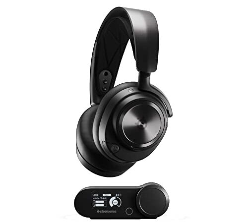 SteelSeries Arctis Nova Pro Wireless - Auriculares gaming multisistema - Controladores premium Hi-Fi - Cancela ruido - Infinity Power System - PC, PS5, PS4, Switch, Mobile