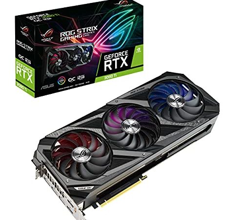 ASUS ROG Strix NVIDIA GeForce RTX 3080 Ti OC Edition - Tarjeta gráfica Gaming - (PCIe 4.0, 12 GB GDDR6X, HDMI 2.1, DisplayPort 1.4a, 2,9 Ranuras, Super Alloy Power II, GPU Tweak II), Blanco