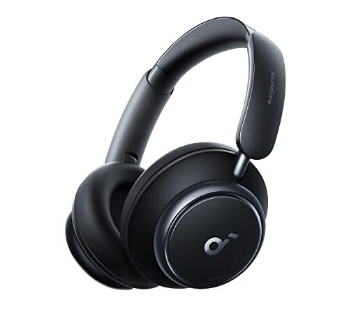 Soundcore Auriculares Inalámbricos Cancelación Ruido Activa Adaptativas by Anker Space Q45, hasta 98% Reducción Ruido, 50 h Reproducción, LDAC Hi-Res Audio Inalámbrico, Control App, Bluetooth 5.3