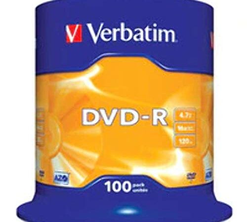 VERBATIM DVD-R 16x 4.7GB TARRINA 100 Unds 43549 (4)