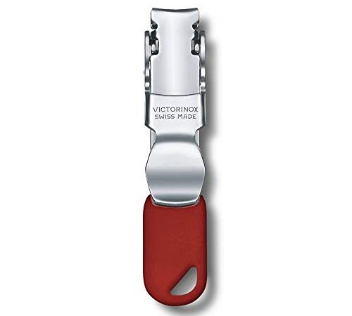 Victorinox Nail Clipper Cortaúñas con 2 funciones, cortaúñas y agujero para colgar un cordón, de color rojo