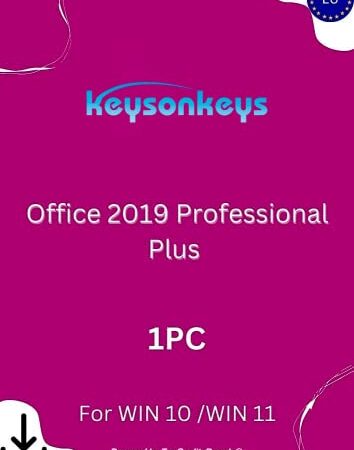 Office Professional 2019 Key licencia de por vida | 1 PC | Entrega en 24 horas a través de mensaje de amazon