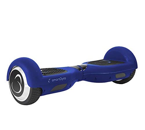 SmartGyro X2 UL Blue - Patinete Eléctrico Hoverboard, 6,5", antipinchazos, LEDS, Batería de Litio 36V, Autonomía de 10Km, Self Balancing, Monopatín Eléctrico Auto Balanceo, Color Negro