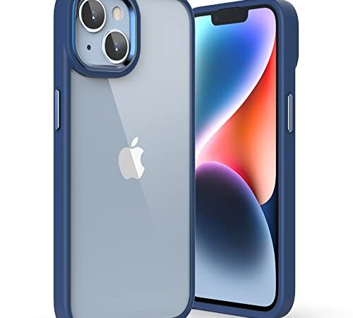 ULAK Funda Compatible para iPhone 14 Plus, Carcasa a Prueba de Golpes de Estuche Parachoques de Resistente Caso de protección Suave de TPU para Apple iPhone 14 Plus - Azul