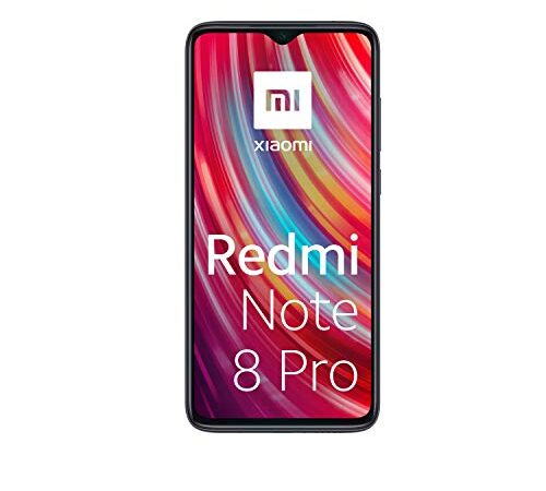 Xiaomi Redmi Note 8 Pro - Smartphone de 6.53" FHD+ (6 GB RAM, 128 GB ROM, cámara cuádruple de 64 MP, MTK Helio G90T, 4G, bateria de 4500 mAh) Mineral Grey