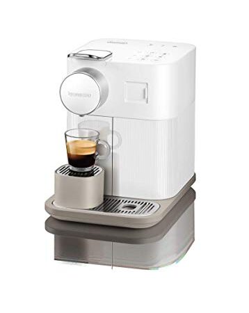 De'Longhi NESPRESSO Gran Lattissima EN 650.W Cafetera Monodosis de Cápsulas (con Depósito de Leche Compacto, 19 Bares, 9 Recetas, Apagado Automático), Color Blanco