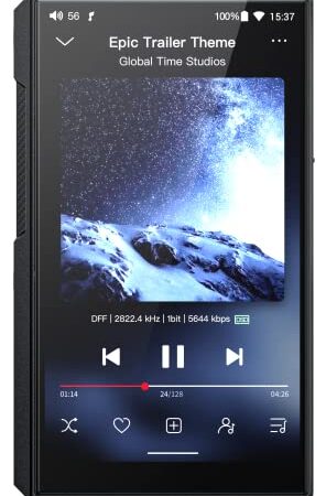 FIIO M11S - Reproductor de música MP3 de Alta resolución con Doble ES9038Q2M, Android 10 Snapdragon 660, 5 Pulgadas, DSD/MQA