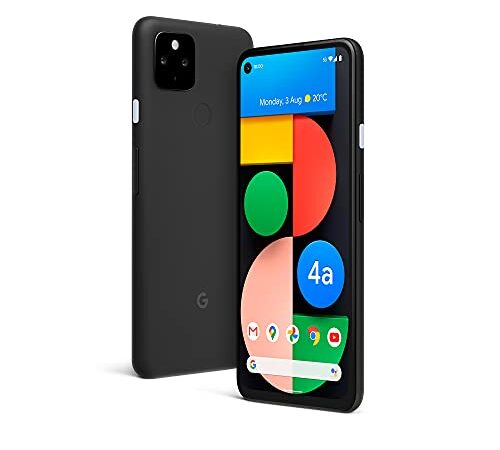 Google Pixel 4a with 5G (2020) G025I 128GB + 6GB RAM Factory Unlocked 5G Smartphone (Just Black)