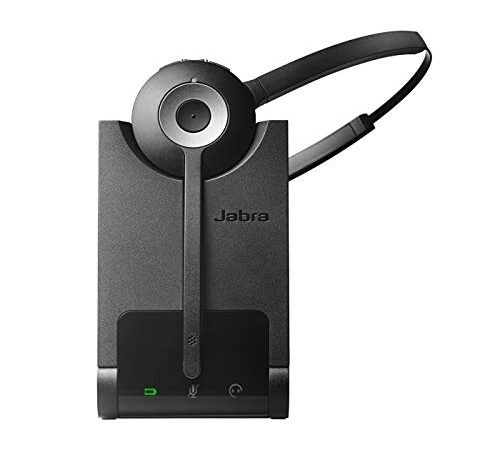 Jabra Pro 920 DECT - Auricular alámbrico monoaural, cancelación de voz y ruido en alta defición, batería para todo el día, optimizado para teléfonos de escritorio, enchufe UE