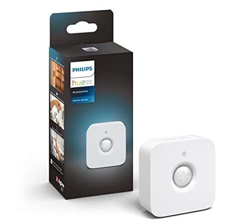 Philips Hue - Sensor de movimiento, Accesorio para bombillas y lámparas inteligentes Hue, Compatible con Alexa y Google Home