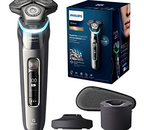 Philips Shaver Series 9000, Afeitadora eléctrica en seco y húmedo con tecnología SkinIQ, S9987/55