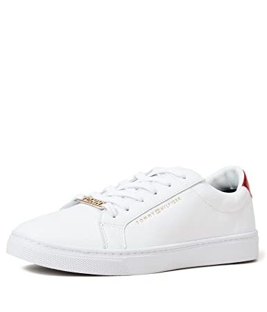 Tommy Hilfiger Sneaker para Mujer Essential Sneaker, Blanco (Rwb), 37