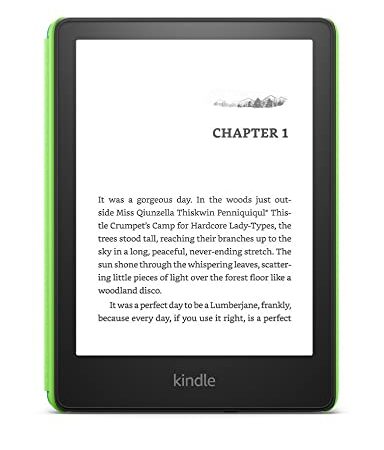 Amazon Kindle- Paperwhite Kids 8GB Black/Emerald Forest Dispositivos de Lectura electrónicos, Multicolor (696089)