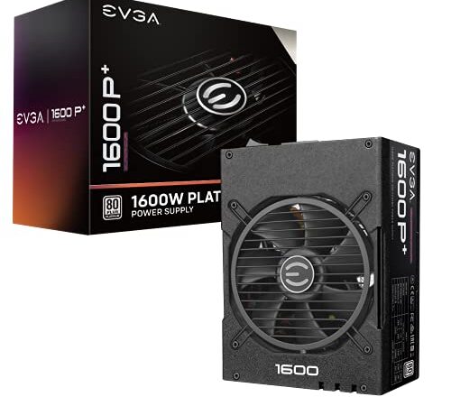 EVGA Supernova 1600 P+ Power Supply, 80 Plus Platinum 1600W, Fully Modular, 10 Year Warranty, Includes Power ON Self Tester