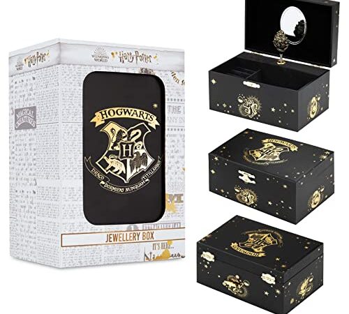 Harry Potter Joyero Musical Infantil de Hogwarts Regalos Para Niñas y Mujeres