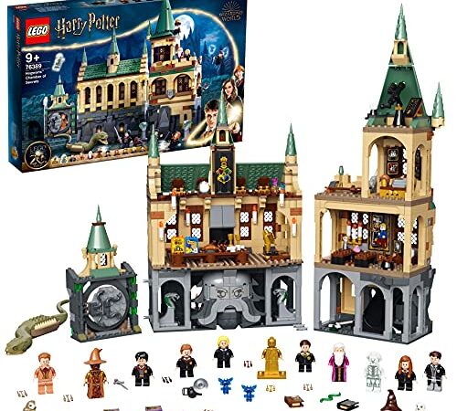 LEGO 76389 Harry Potter Castillo Hogwarts: Cámara Secreta, Set 20 Aniversario con Mini Figura Dorada, Regalos para la Primera Comunión de Niños y Niñas