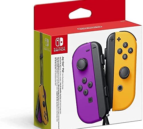 Nintendo Joy-Con (set Izda/Dcha) Morado Neón/Naranja Neón