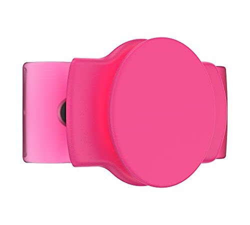 PopSockets: PopGrip Slide Stretch - Un Soporte y Agarre Sin Adhesivo para tu Teléfono Móvil. El PopGrip es Intercambiable y Funciona Solamente con Carcasas/Fundas Redondas - Neon Pink