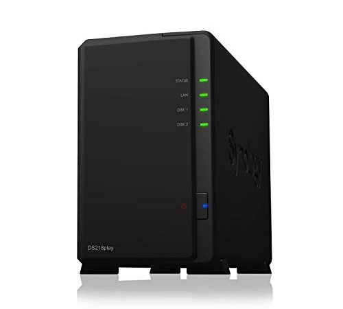 Synology DS218play 2 Bay Desktop NAS Enclosure