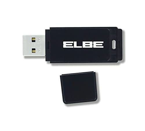 ELBE USB3-64 Pendrive USB 3.0 64 GB Transferencia rápida Datos, Alta Velocidad, Plug and Play, Color Negro