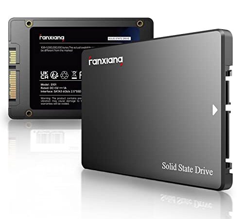 Fanxiang S101 512 GB SSD SATA III - Unidad de estado sólido interna de 6 Gb/s de 2,5 pulgadas, velocidad de lectura de hasta 550 MB/s, compatible con ordenadores de escritorio y portátiles (negro)