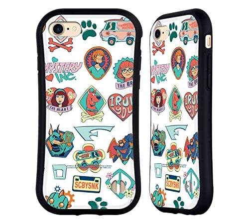 Head Case Designs Licenciado Oficialmente Scoob! Scooby-Doo Movie Iconos Retro Gráficos Carcasa híbrida Compatible con Apple iPhone 7/8 / SE 2020 & 2022