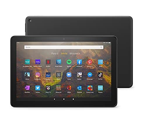 Tablet Fire HD 10 | 10,1" (25,6 cm), Full HD 1080p, 32 GB, color negro, con publicidad