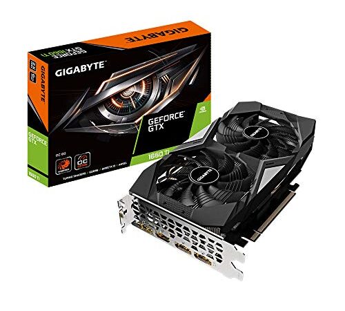 Tarjeta Grafica GIGABYTE GV-N166TOC-6GD GTX 1660TI OC 6GB GDDR6 1*HDMI/3*DP